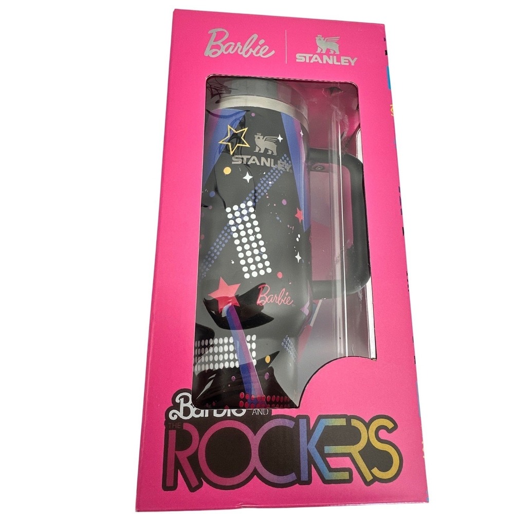 Stanley x Barbie Quencher H2.0 FlowState 40oz Tumbler Barbie and the Rockers NEW
